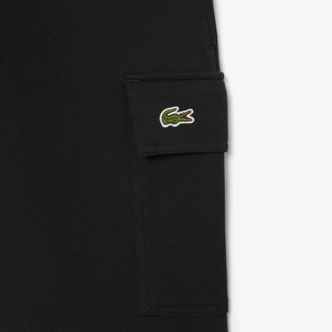Pantalones cortos cargo de felpa de algodón para hombre