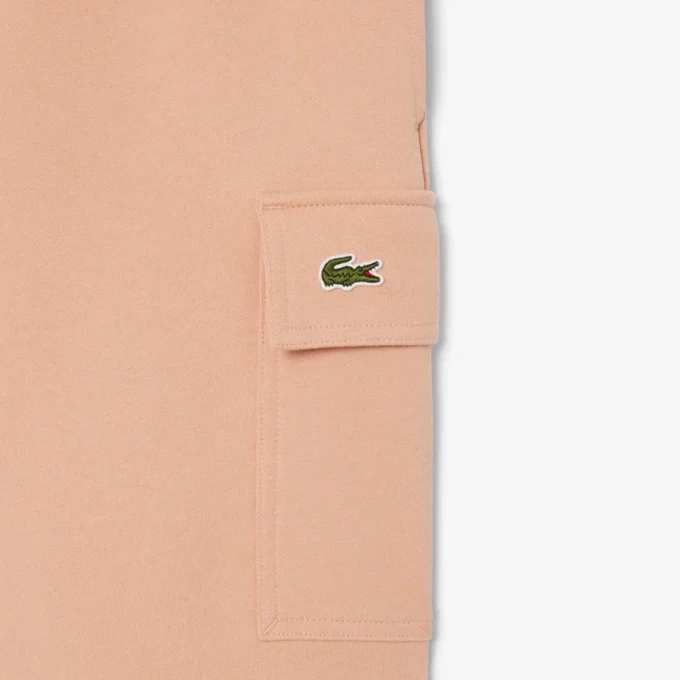 Pantalones cortos cargo de felpa de algodón para hombre