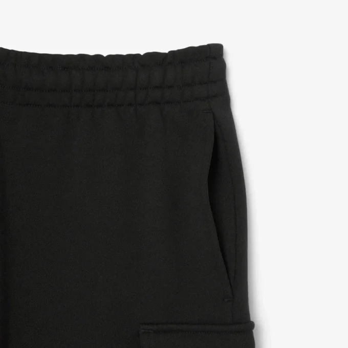 Pantalones cortos cargo de felpa de algodón para hombre