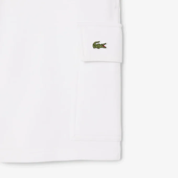 Pantalones cortos cargo de felpa de algodón para hombre