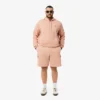 Pantalones cortos cargo de felpa de algodón para hombre