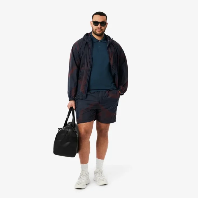 Pantalones cortos cargo de nailon con estampado Ombra para hombre