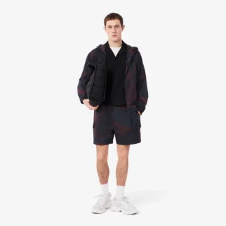 Pantalones cortos cargo de nailon con estampado Ombra para hombre