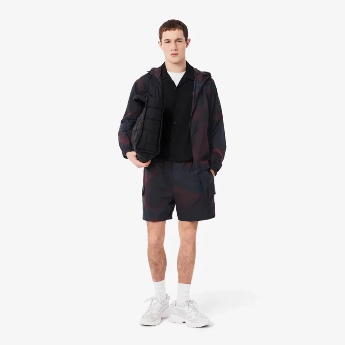 Pantalones cortos cargo de nailon con estampado Ombra para hombre