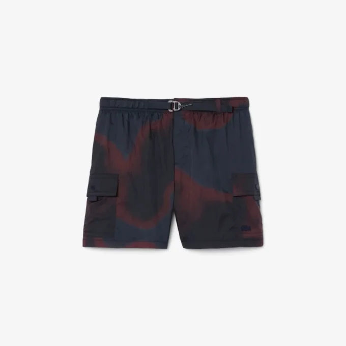 Pantalones cortos cargo de nailon con estampado Ombra para hombre