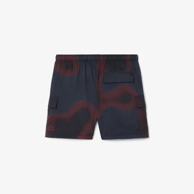 Pantalones cortos cargo de nailon con estampado Ombra para hombre