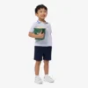 Pantalones cortos chinos de sarga de algodón elástica