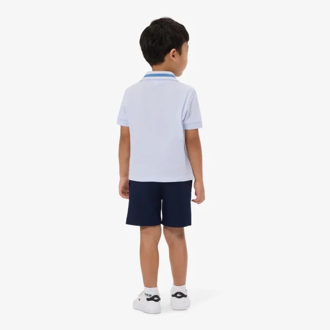 Pantalones cortos chinos de sarga de algodón elástica