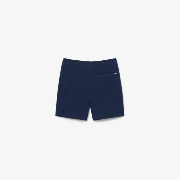 Pantalones cortos chinos de sarga de algodón elástica