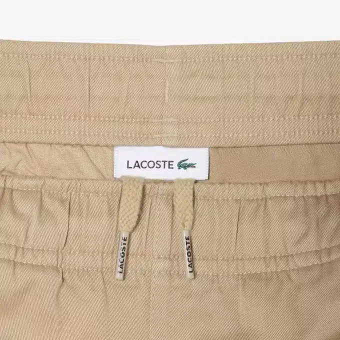 Pantalones cortos chinos de sarga de algodón elástica