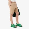 Pantalones cortos chinos de sarga de algodón elástico