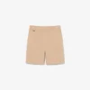 Pantalones cortos chinos de sarga de algodón elástico