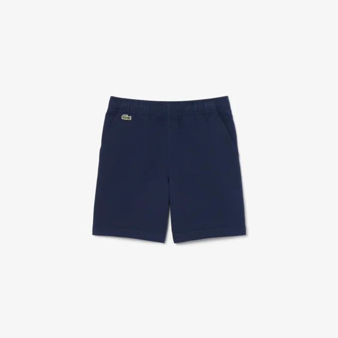 Pantalones cortos chinos de sarga de algodón elástico