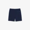 Pantalones cortos chinos de sarga de algodón elástico