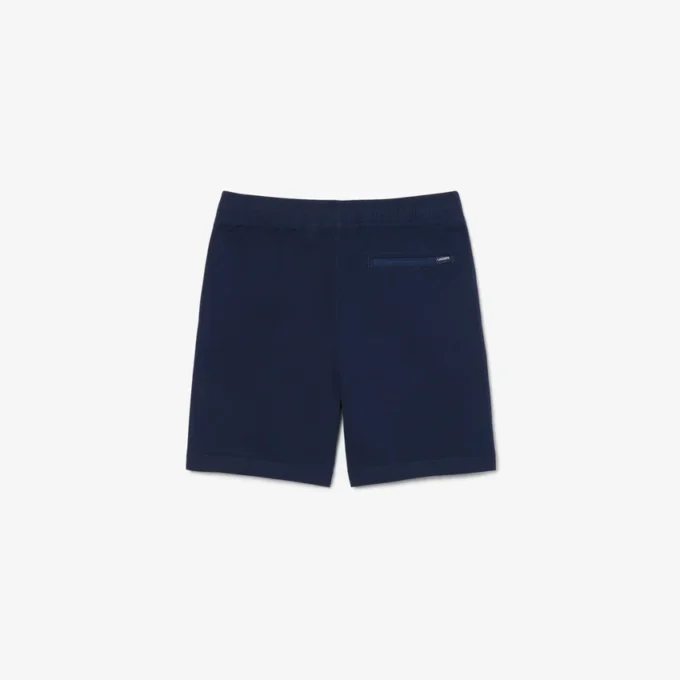 Pantalones cortos chinos de sarga de algodón elástico