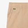 Pantalones cortos chinos de sarga de algodón elástico