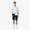 Pantalones cortos chinos de sarga elástica