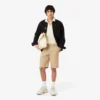 Pantalones cortos chinos de sarga elástica