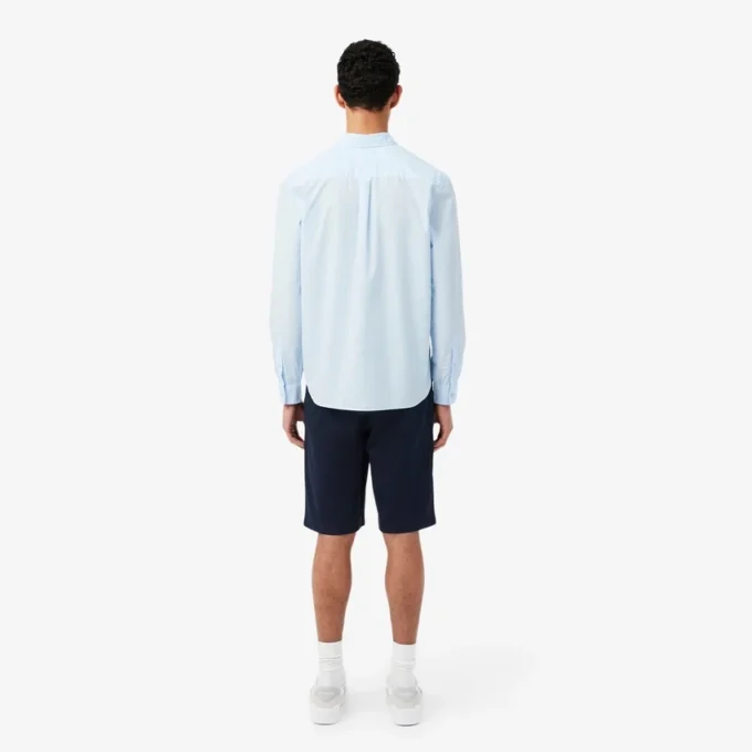 Pantalones cortos chinos de sarga elástica