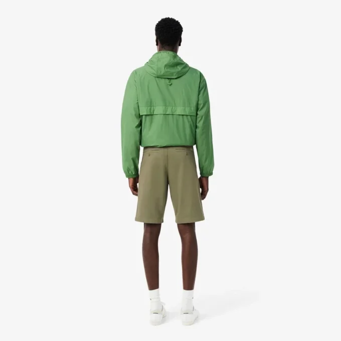 Pantalones cortos chinos de sarga elástica