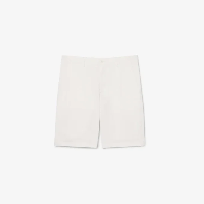 Pantalones cortos chinos de sarga elástica