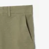 Pantalones cortos chinos de sarga elástica