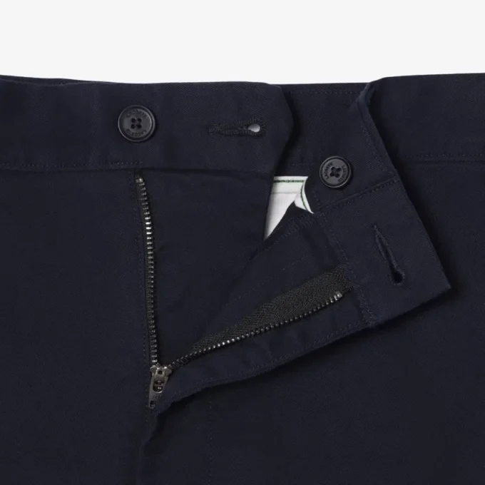 Pantalones cortos chinos de sarga elástica