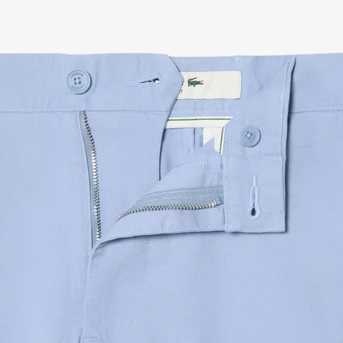 Pantalones cortos chinos de sarga elástica