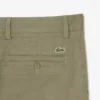 Pantalones cortos chinos de sarga elástica