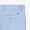 Pantalones cortos chinos de sarga elástica
