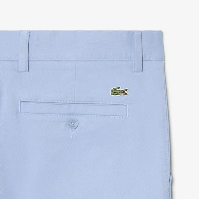 Pantalones cortos chinos de sarga elástica