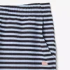 Pantalones cortos de algodón a rayas de corte regular