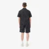 Pantalones cortos de algodón con rayas y estampado de cocodrilo