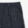Pantalones cortos de algodón con rayas y estampado de cocodrilo