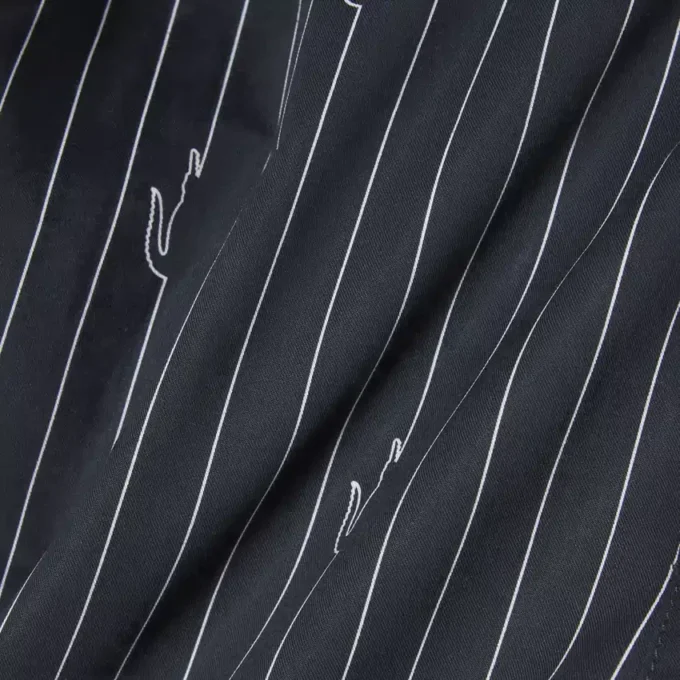 Pantalones cortos de algodón con rayas y estampado de cocodrilo
