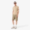 Pantalones cortos de algodón elástico de corte ajustado para hombre
