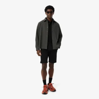 Pantalones cortos de algodón elástico de corte ajustado para hombre