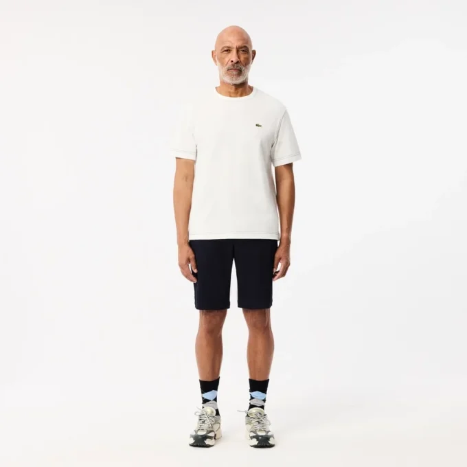 Pantalones cortos de algodón elástico de corte ajustado para hombre
