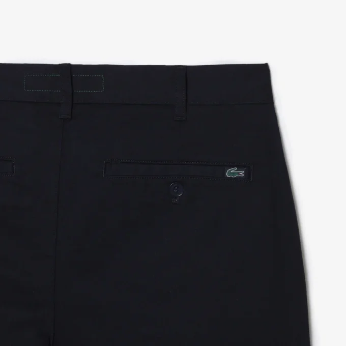 Pantalones cortos de algodón elástico de corte ajustado para hombre