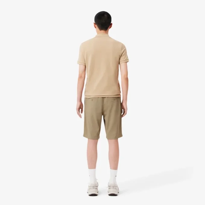 Pantalones cortos de algodón elástico de corte ajustado para hombre