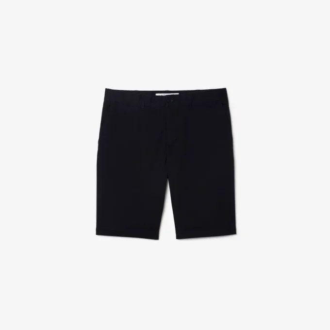 Pantalones cortos de algodón elástico de corte ajustado para hombre