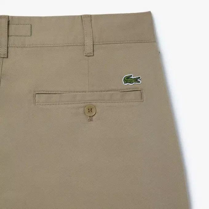 Pantalones cortos de algodón elástico de corte ajustado para hombre
