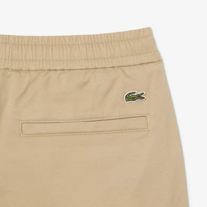Pantalones cortos de algodón elástico de corte regular