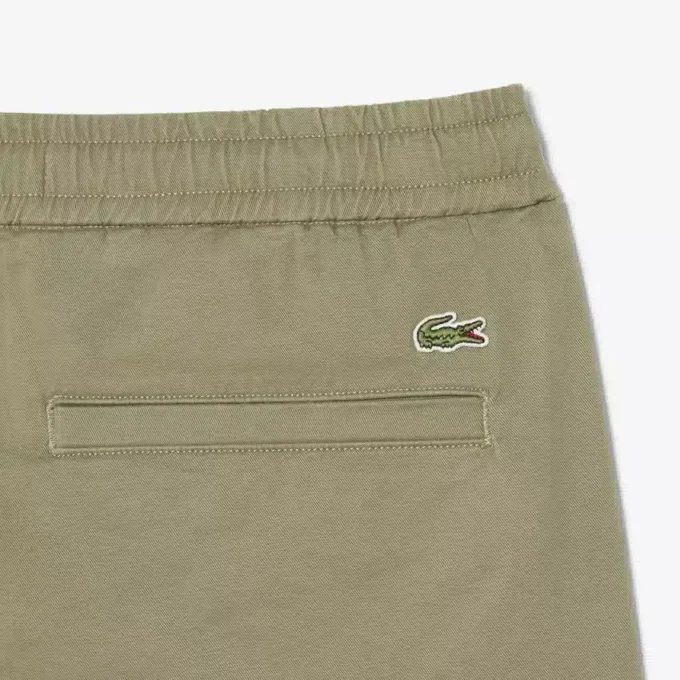 Pantalones cortos de algodón elástico de corte regular