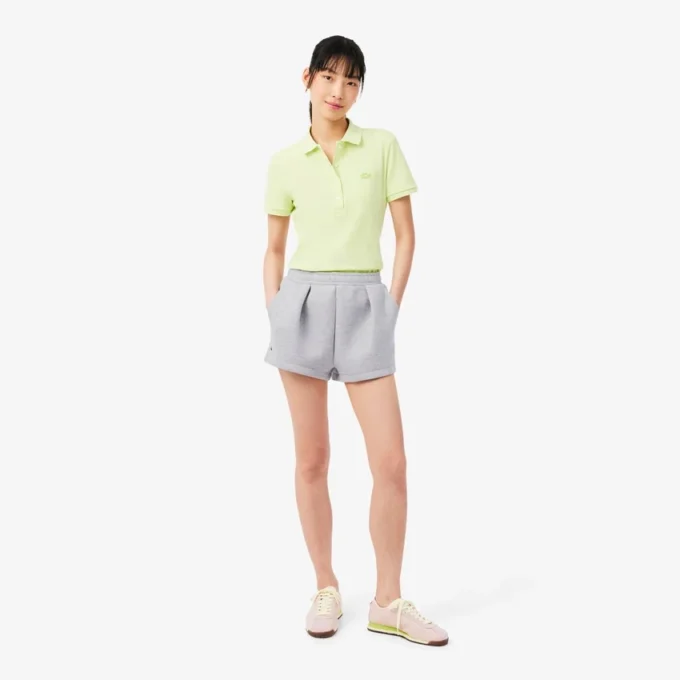 Pantalones cortos de algodón plisados