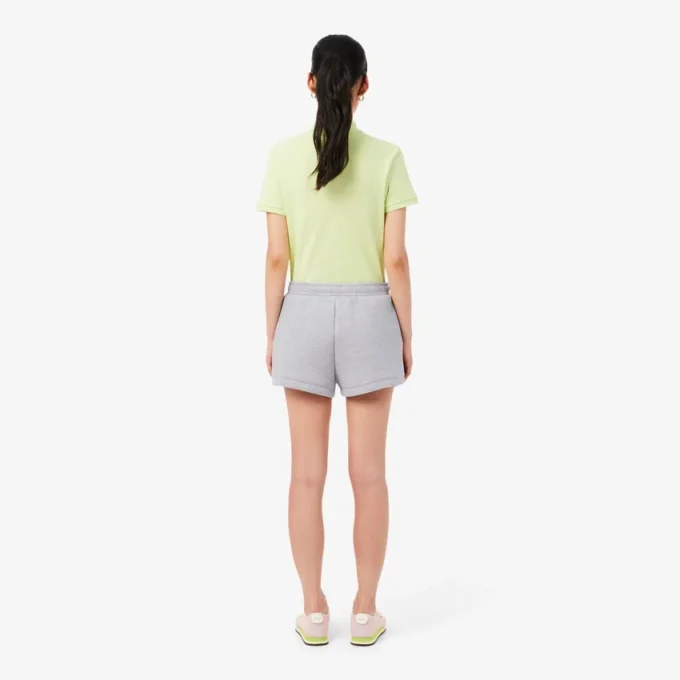 Pantalones cortos de algodón plisados