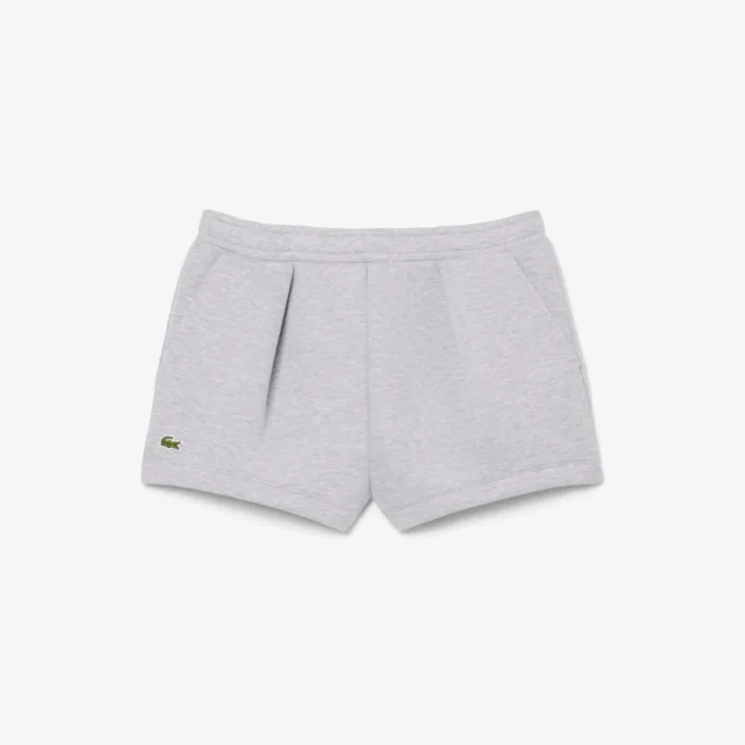 Pantalones cortos de algodón plisados