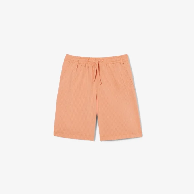 Pantalones cortos de algodón seersucker