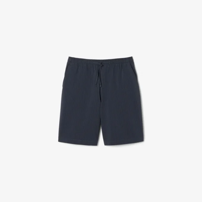 Pantalones cortos de algodón seersucker