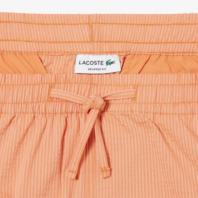Pantalones cortos de algodón seersucker